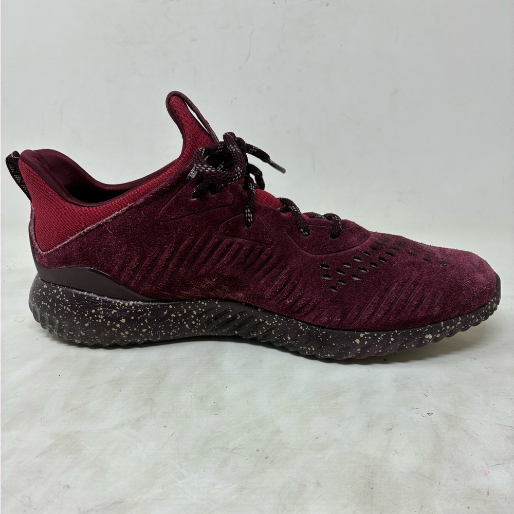 Adidas Men's Burgundy Suede Athletic Sneaker - Picture 4 of 14